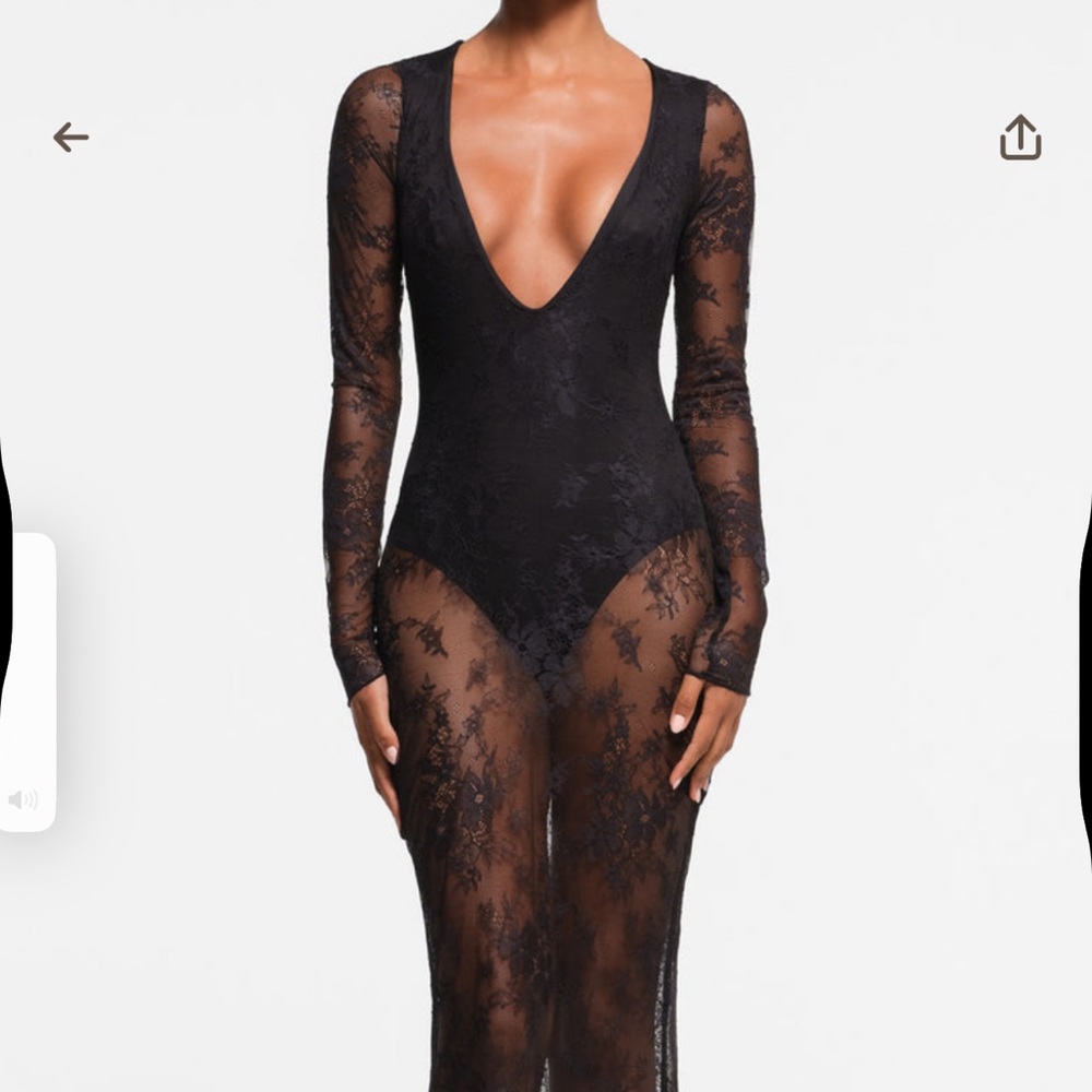 NWT Skims Ultra Fine Lace Dress